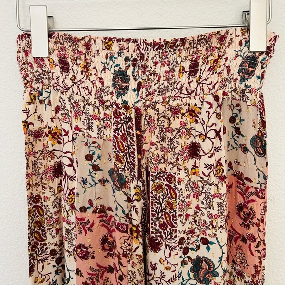 Drew Anthropologie Festival Pants Patchwork Metallic Wide Leg Women's Size Small - Picture 5 of 14